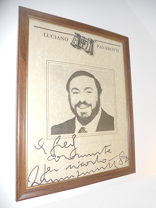 Personal THANK YOU Note From Luciano Pavarotti