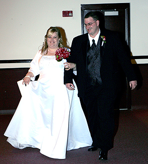 The Bride & Groom Enter The Hall